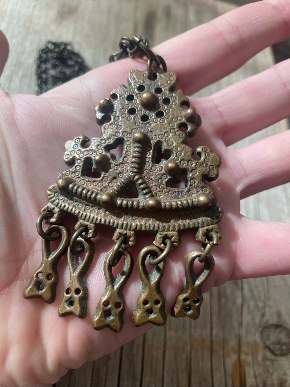 1970’s Kalevala Koru Finland Viking Inspired Necklace - Signed - Unique